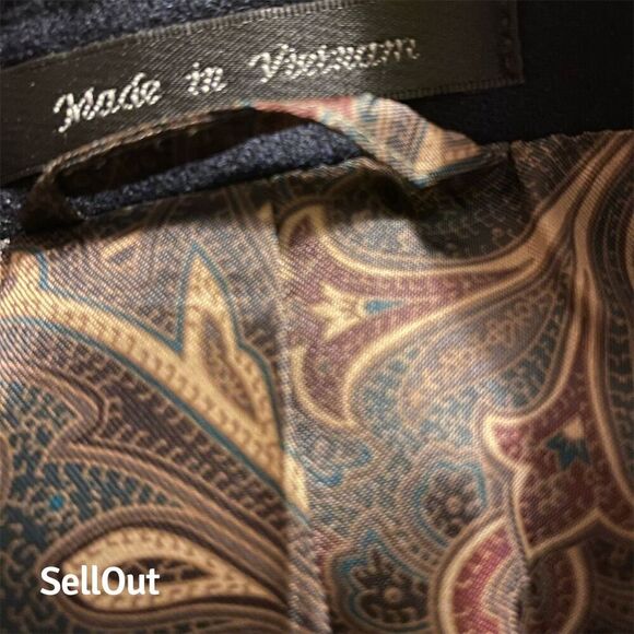 Lauren Ralph Lauren Men's Black Wool Cashmere Blazer Sport Coat L - Picture 9 of 10